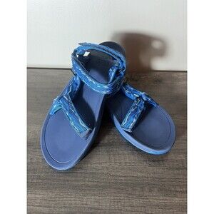 Teva Sandals Women’s 7 Chevron Southwestern Blue Strappy Outdoor Hiking Huarache